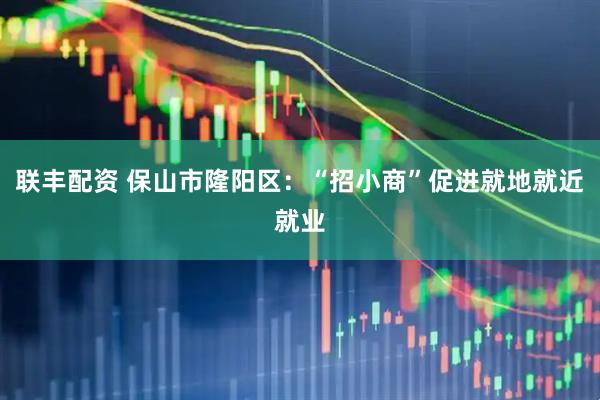 联丰配资 保山市隆阳区：“招小商”促进就地就近就业