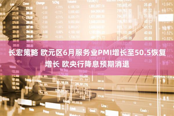 长宏策略 欧元区6月服务业PMI增长至50.5恢复增长 欧央行降息预期消退