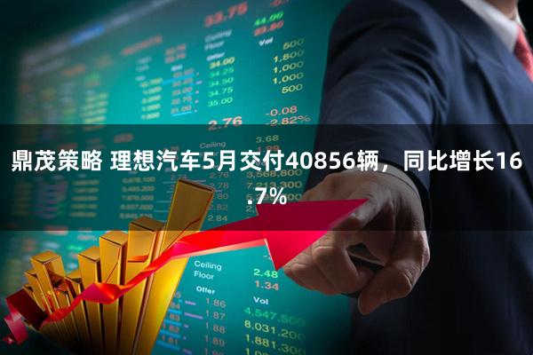 鼎茂策略 理想汽车5月交付40856辆，同比增长16.7%